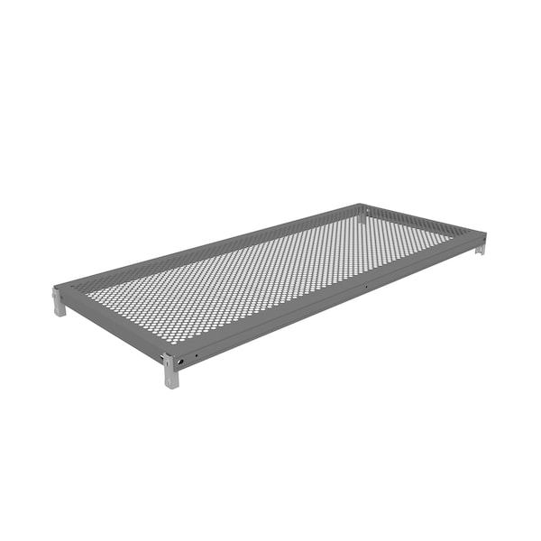 Z-Line Additional Perf. Steel Shelf W/ Clips, 42"Wx18"Dx1 5/16"H, Gry